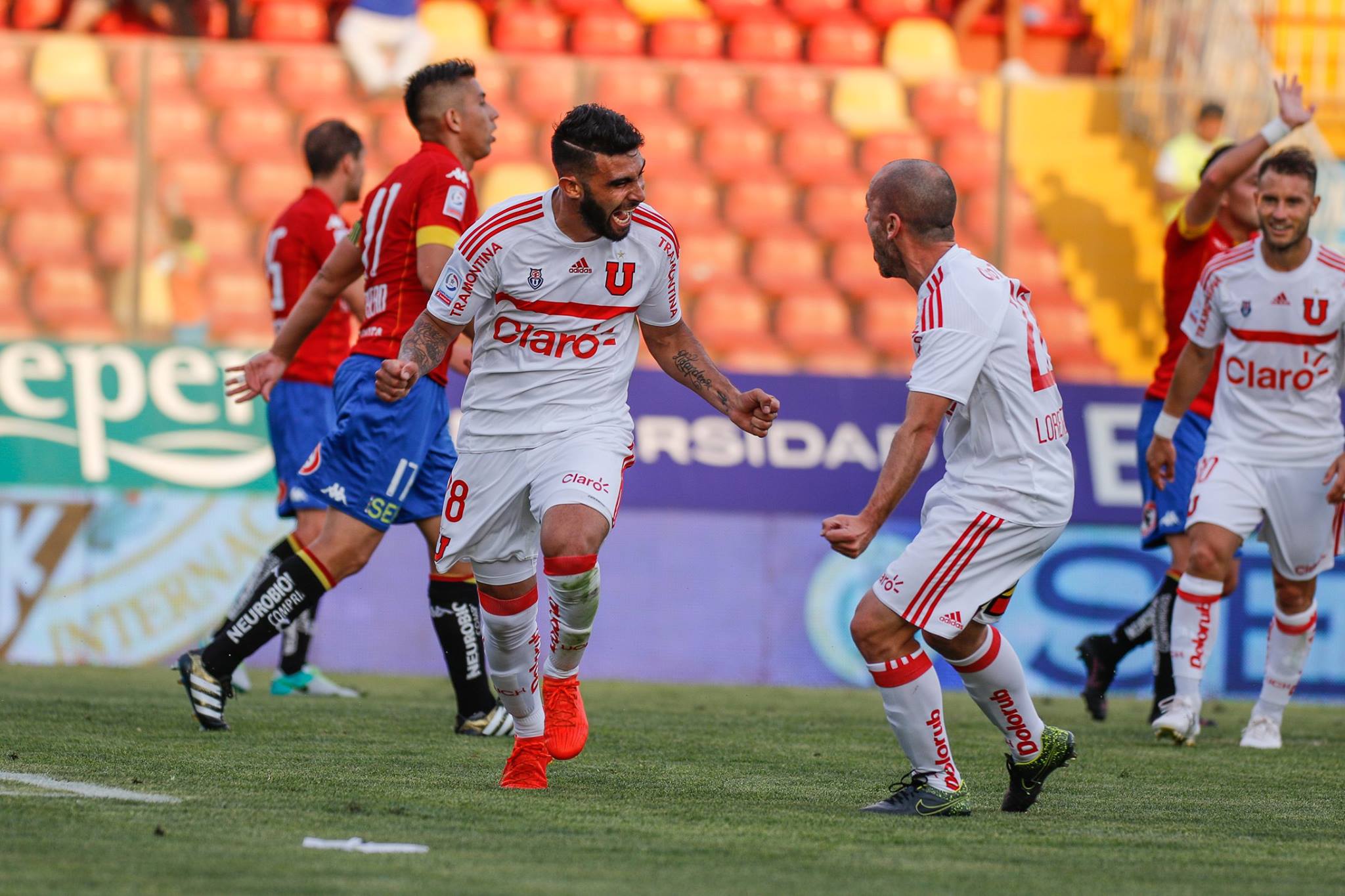 Tras vencer a Unión Española, ahora los azules deben pensar en su próximo desafío: Audax Italiano, si quienen llegara copas internacionales. Foto: Patricio González